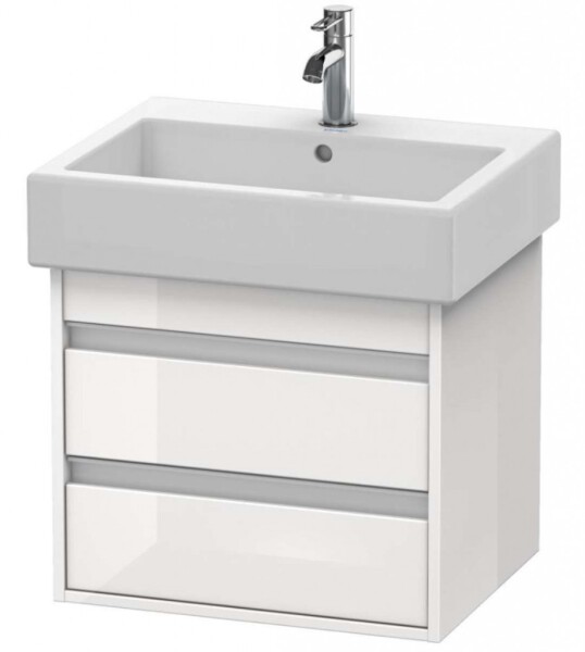 DURAVIT - Ketho Umyvadlová skříňka 48x55x44 cm, 2 zásuvky, lesklá bílá KT663602222
