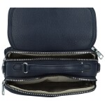 Trendy dámská koženková crossbody kabelka Badamia, tmavě modrá