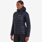 Dámská péřová bunda Montane Anti-freeze Hoodie eclipse blue