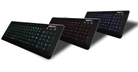 AMEI AM-K3001R černá / Drátová klávesnice / CZ layout / USB / Podsvícená / Multimediální klávesy (AMEI AM-K3001R)