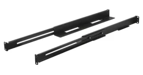 Lanberg Sada výsuvných lišt do racku černá / Montážní lišty / 19" / 397-680 mm / nosnost 90 kg / 1U (AK-1901-B)