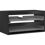 MEXEN - Box-A skříňka pro umyvadlo 90, 2 zásuvky, černá mat 91AX0-0900-470-2-71