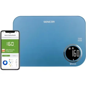 SENCOR SKS 7072BL modrá / chytrá kuchyňská váha / max. 5kg / funkce TARE / Bluetooth (8590669263165)