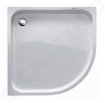 DURAVIT - D-Code Sprchová vanička čtvrtkruhová 900x900 mm, Antislip, alpská bílá 720108000000001