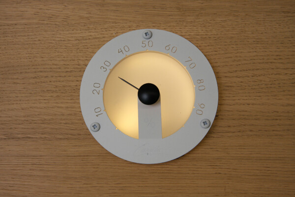 Cariitti vlhkoměr do sauny - kulatý, bílý C1545857L