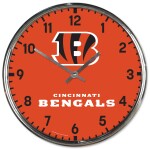 Hodiny Cincinnati Bengals NFL Chrome Team Design