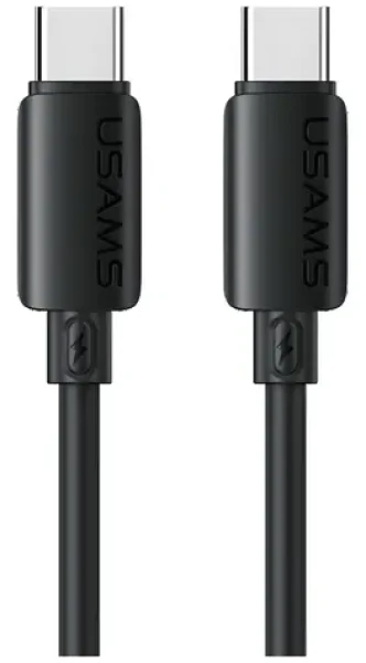 USAMS U98 černá / Datový kabel / USB-C - USB-C / 60 W / 3 A / 1 m (SJ787USB01)