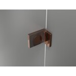 MEXEN/S - Lunar L Duo sprchový kout dveře křídlové 120 x 95, transparent, růžové zlato 834L-120L-095P-60-00