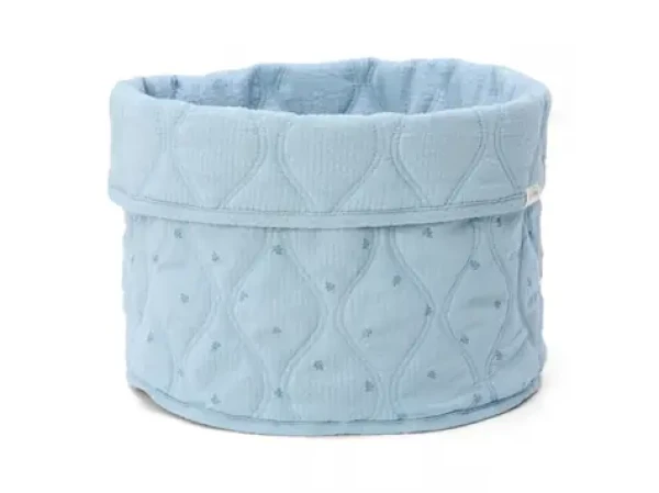 Little Dutch Košík textilní oboustranný velký Pure Denim Blue (DE30245035LD)