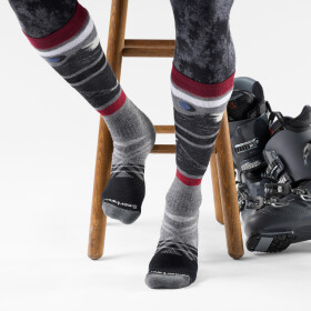 Unisex merino ponožky SMARTWOOL Ski Full Cushion Midnight Ski OTC Socks, Medium Gray velikost: 46-49 (XL)