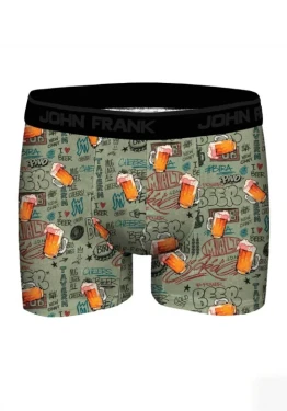 Pánské boxerky John Frank JFBMOD195-BEER