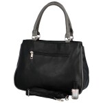 Trendy dámská koženková kabelka do ruky Regina, černo-šedá