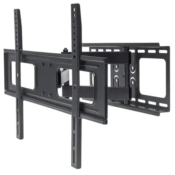 Manhattan Univerzální nástěnný držák TV černý / Držák TV / 37"-70" / náklon -20°-10° / VESA 600x400 / do 50 kg (461283)