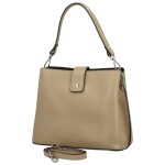 Dámská kožená crossbody kabelka Marianna, taupe
