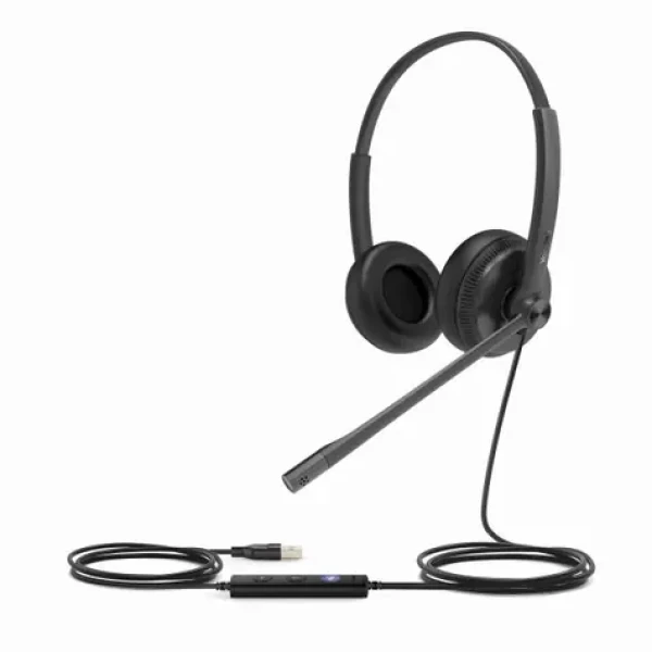 Yealink UH34 Dual (UC) / Stereo náhlavní souprava / mikrofon / USB-A / pro IP telefony (UH34DualUC)
