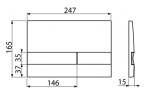 ALCADRAIN Sádromodul - předstěnový instalační systém s bílým/ chrom tlačítkem M1720-1 + WC MEXEN LENA ČERNÁ Rimless + SEDÁTKO AM101/1120 M1720-1 ME01