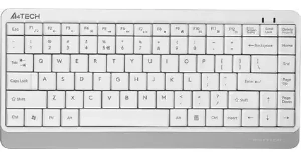 A4tech Fstyler FK11 bílo-šedá / Drátová klávesnice / USB / 75% / kabel 150 cm (A4TKLA47119)