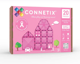 Connetix Connetix Tiles - Magnetická Stavebnice Limitovaná růžová edice 20 ks
