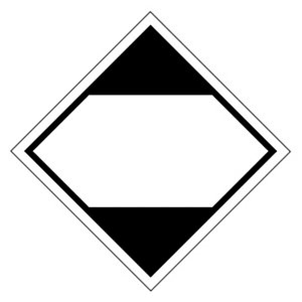 Etikety pro signalizaci nebezpečí 100x100mm, NEBEZPEČNÉ I V MALÉM MNOŽSTVÍ