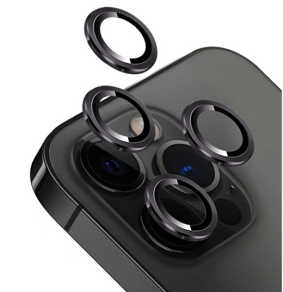 Ochranná folie na objektiv fotoaparátu pro iPhone 16 PRO/16 PRO MAX Black