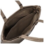 Stylová dámská koženková kabelka na rameno Mileta, khaki