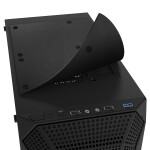 EVOLVEO Xenon, skříň ATX, 4x ARGB ventilátor 120mm, přední panel airflow mesh, černá