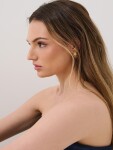 ELENYS Sun – pozlacené náušnice 18K žluté zlato