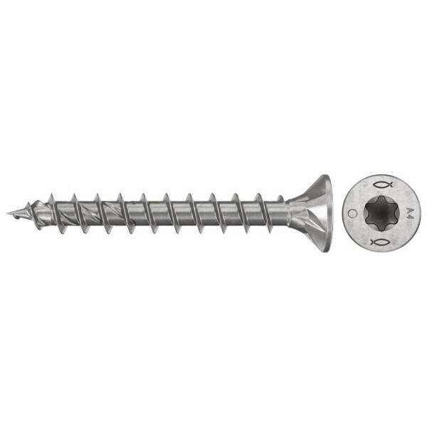 Fischer 574117 šrouby do dřevotřísky 4.5 mm 30 mm TX Nerezová ocel 200 ks