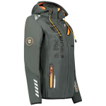 Geographical Norway Reine Ass A EO DB 007 W WU8184F/GNO-Tmavě šedá / oranžová softshellová bunda 2XL