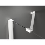 MEXEN/S - Velar Duo čtvercový sprchový kout 90 x 80, transparent, bílá 871-090-080-02-20