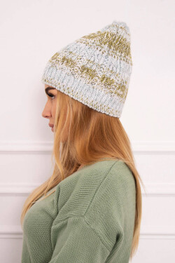 Fleecová čepice Melisa K241 mint+olive UNI