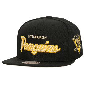 Mitchell & Ness Pánská kšiltovka Pittsburgh Penguins NHL Cream Script Snapback