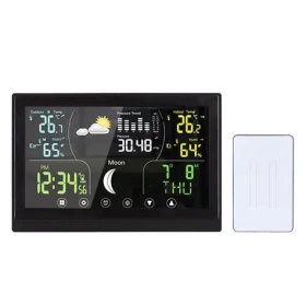 Solight TE110B černá / meteostanice / barevný VA displej / teplota / vlhkost / tlak / kalendář / datum (8592718042158)