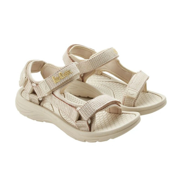 Lee Cooper dámské boty na suchý zip sandály na léto na pláž light beige cream dámské 37