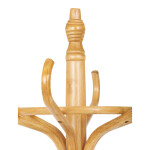 Věšák dřevěný stojanový, masiv topol a bříza, barva medový dub, výška 185 cm