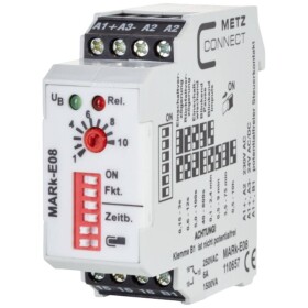 Metz Connect MARk-E08 110657 časové relé, 250 V/AC, 6 A, 1 ks