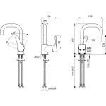 IDEAL STANDARD - Alpha Umyvadlová baterie s otočným výtokem, chrom BC650AA