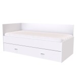Nábytek Mikulík Zvýšené lůžko DUO s úložným prostorem - 2 zvýšená čela /vč.roštu/ - bílý lesk, antracit, aj.