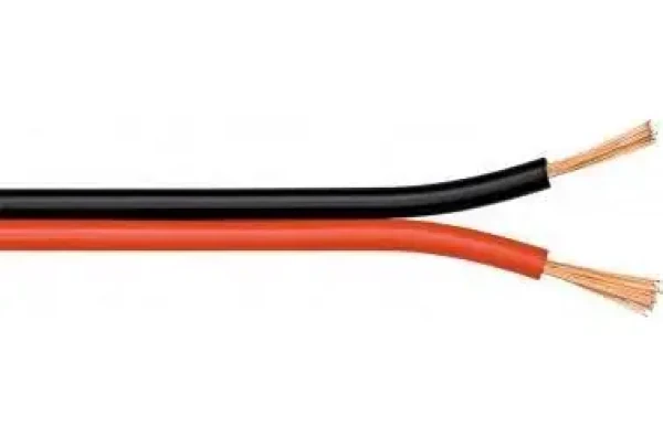 Goobay reproduktorový kabel červený/černý CU 50 m / Kabel / Měděné vodiče (RB15091)