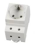 EFB Zásuvka na DIN lištu šedá / Zásuvka / 16 A / 2P / IP20 (EK633.1)