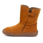 Dětské zimní barefoot boty TEX SUEDE Cognac G3160250-2 - 40