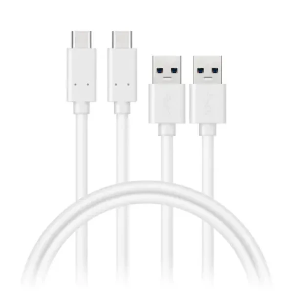 CONNECT IT Wirez USB-C (Type C) - USB 1m bílá / 2 ks v balení (CCA-5006-WH)