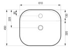 HOPA - Umyvadlo na desku GRINZA 61×45×11 cm OLKLT2205