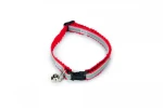 Beeztees Obojek pro kočky reflexní šedo-červená 19.5-32.5 cm x 1 cm (KF-730149)