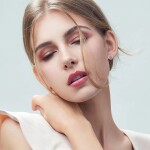 Stříbrné náušnice se zirkony Lydia Gold, stříbro 925/1000, Zlatá