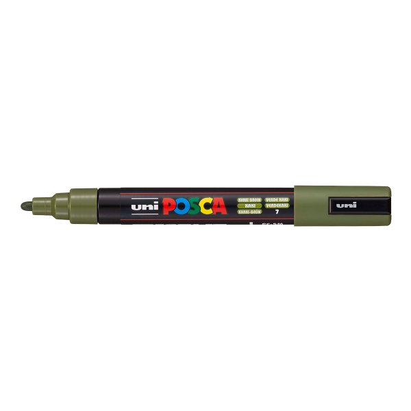 Posca popisovač PC-5M, 1,8 - 2,5 mm, khaki zelená (7)