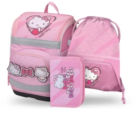 BAAGL SET 3 Zippy Plus Hello Kitty Sweet Leopard / Školní set / aktovka / penál / sáček