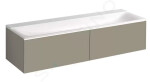 GEBERIT - Xeno 2 Skříňka pod umyvadlo Varicor 1600 mm s LED svítidlem, 2 zásuvky, šedobéžová 500.346.00.1