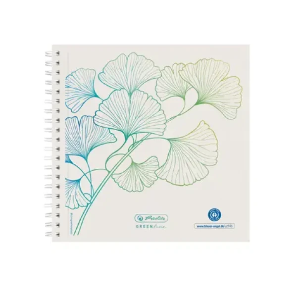 Herlitz Poznámkový blok A5 / tečkovaný / motiv Ginkgo / 100 listů (50033522)