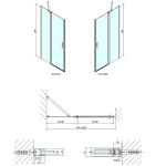 POLYSAN - ZOOM sprchové dveře 1000, čiré sklo ZL1310